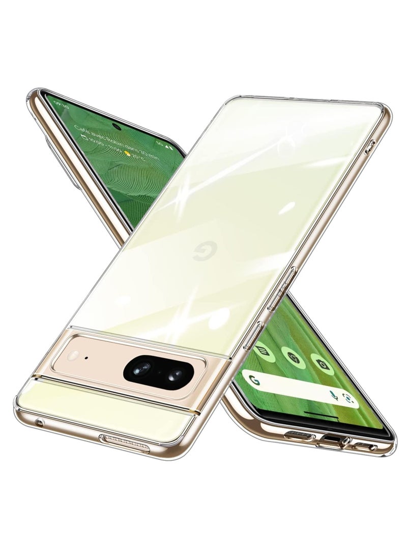 Google Pixel 7 Crystal Clear Case Soft TPU Slim Shockproof Back Cover 6.3 inch - Image 3