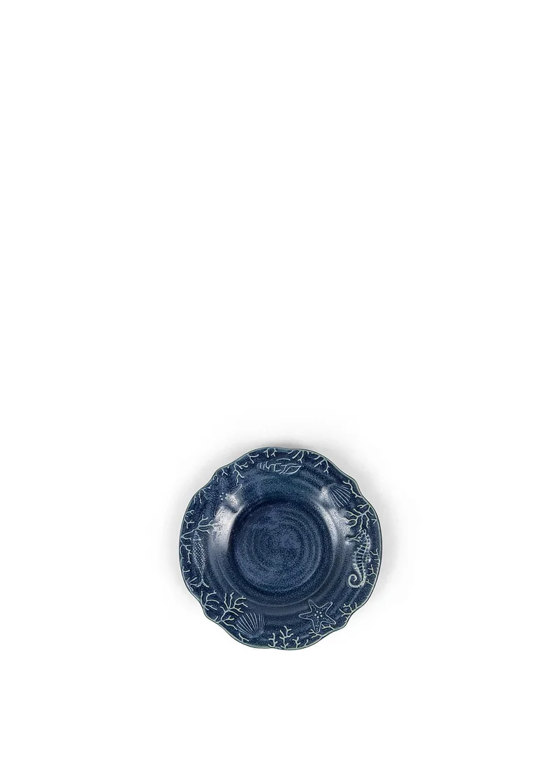 Coincasa Blue Porcelain Bread Plate