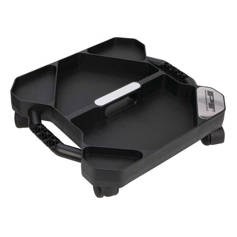 Performance Tool W85032 Tool Creeper Rolling Caddy Tray with 5 Sections for for Mechanic Garage and Workshop Organization Black 1713x1575x475Inches