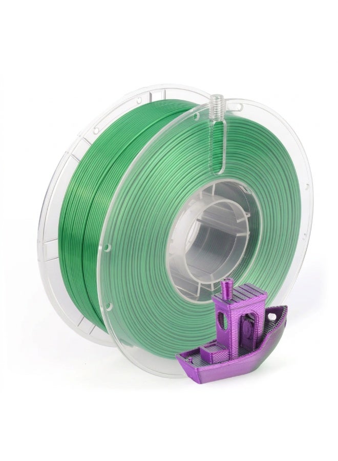 3D Printer Filament, 1.75mm PLA SILK Filament fot 3D Printing, High-Speed Filaments , Fit Most FDM 3D Printer, PLA SILK DUAL PURPLE/GREEN
