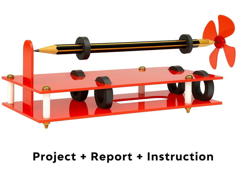 Kit4Curious NASA Tech Acrylic Levitating Making Educational Floating Pencil Toy Kit (Multicolour) - Image 5
