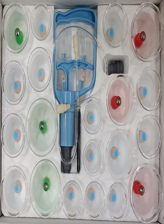 اسي مجموعة أكواب شفط ACi للعلاج بالمغناطيس في الطب الصيني، مجموعة تدليك بالوخز بالإبر مكونة من 24 قطعة - Image 1