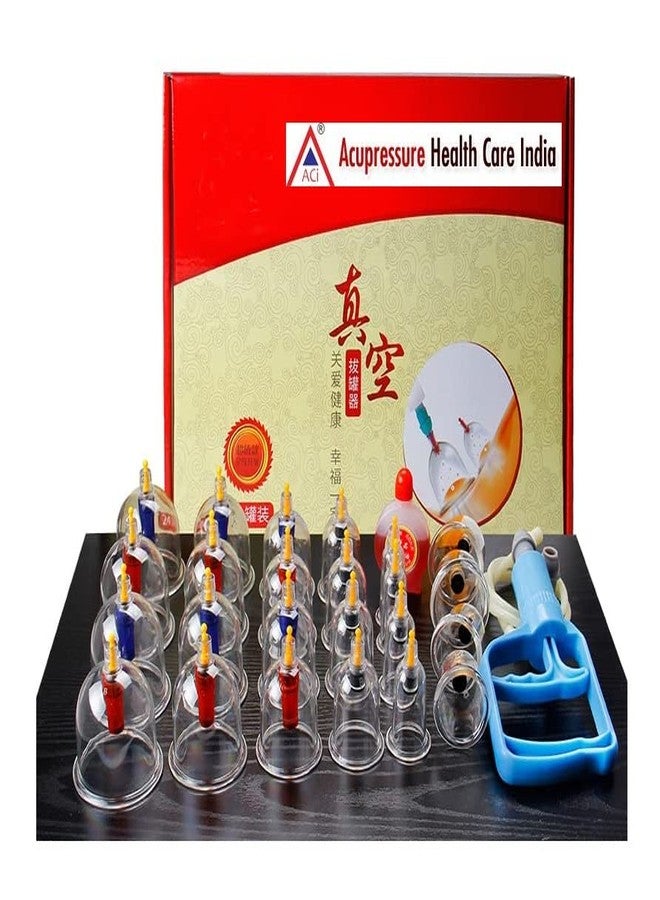 اسي مجموعة أكواب شفط ACi للعلاج بالمغناطيس في الطب الصيني، مجموعة تدليك بالوخز بالإبر مكونة من 24 قطعة - Image 2