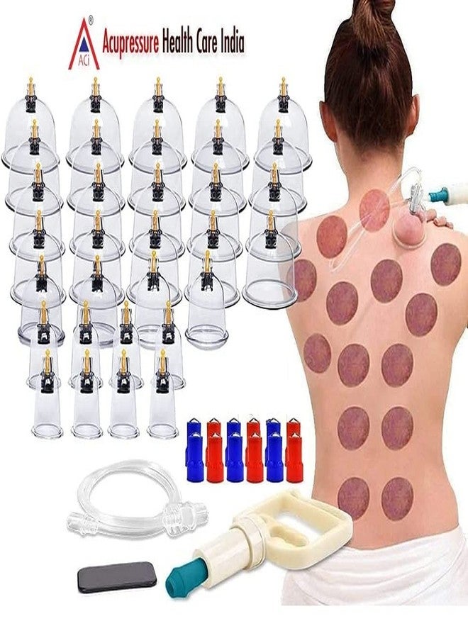 اسي مجموعة أكواب شفط ACi للعلاج بالمغناطيس في الطب الصيني، مجموعة تدليك بالوخز بالإبر مكونة من 24 قطعة - Image 3