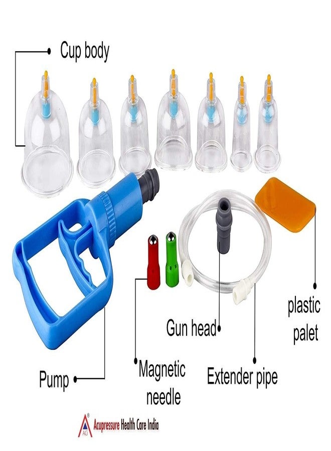 اسي مجموعة أكواب شفط ACi للعلاج بالمغناطيس في الطب الصيني، مجموعة تدليك بالوخز بالإبر مكونة من 24 قطعة - Image 4