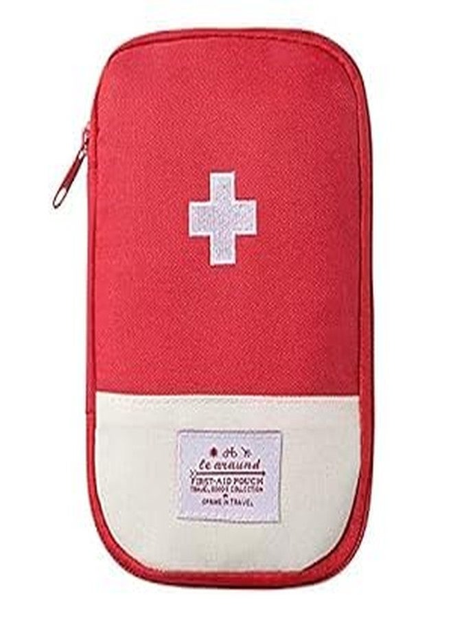 Rasdion Mini First Aid Kit Pouch Medicine | Travel Storage Bag Tablet Storage Organizer Bag | Cosmetic Storage Box for Man and Woman (Multi Color) - Image 1