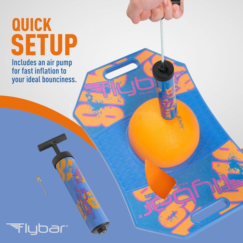 Flybar Pogo Trick Ball for Kids – Balance Bounce Board with Anti-Slip Deck – Pump Included - Indoor & Outdoor Toys for Boys and Girls Fun Way to Reduce Screen Time Supports up to 160 lbs – Ages 6+ - Image 2