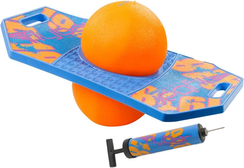 Flybar Pogo Trick Ball for Kids – Balance Bounce Board with Anti-Slip Deck – Pump Included - Indoor & Outdoor Toys for Boys and Girls Fun Way to Reduce Screen Time Supports up to 160 lbs – Ages 6+ - Image 1