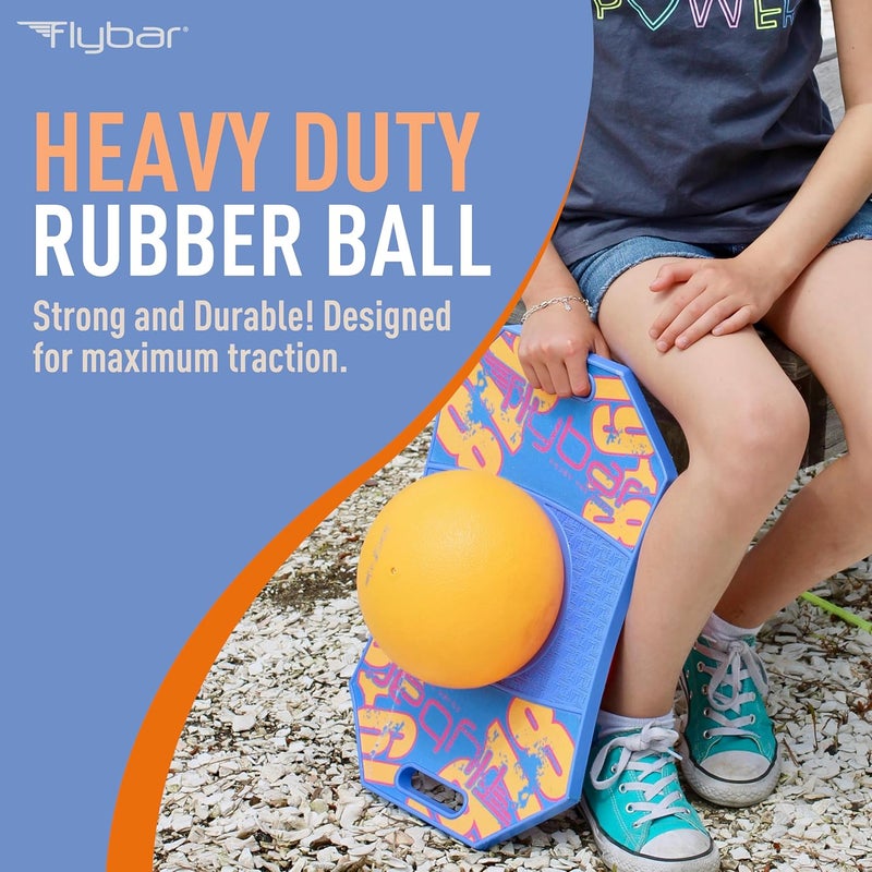 Flybar Pogo Trick Ball for Kids – Balance Bounce Board with Anti-Slip Deck – Pump Included - Indoor & Outdoor Toys for Boys and Girls Fun Way to Reduce Screen Time Supports up to 160 lbs – Ages 6+ - Image 3