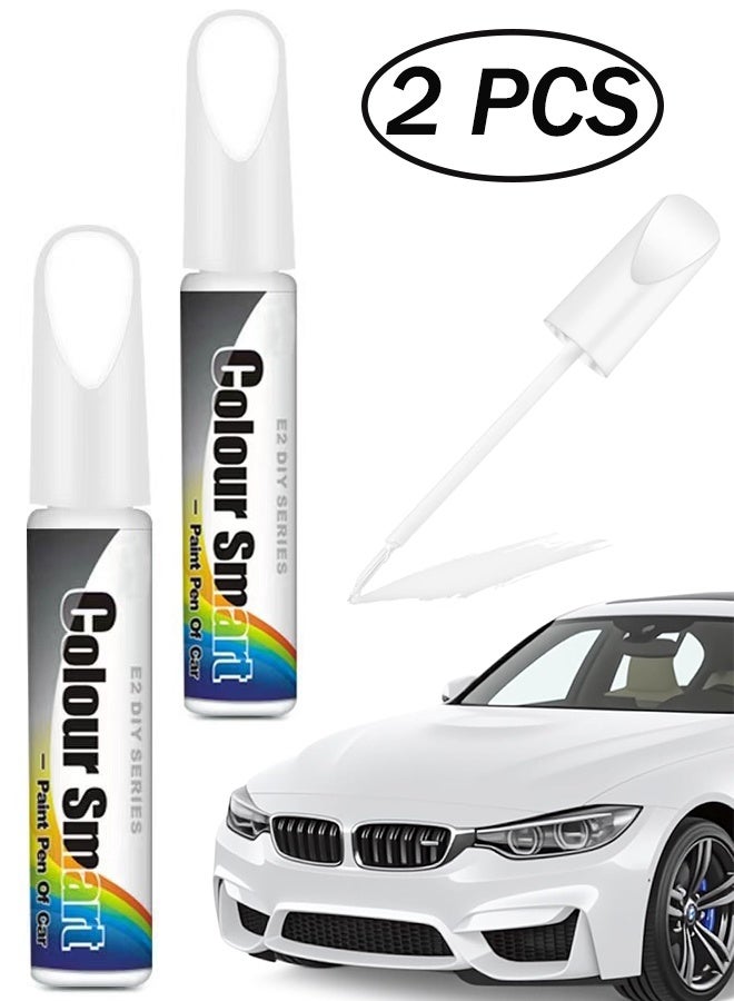 2 PCS Car Scratch Remover Car Paint Scratch Repair Car Scratch Remover Pen Car Accessories Car Pro Mending Car Remover Scratch Repair Paint Pen  Automotive Touch Up Paint (White) - Image 1