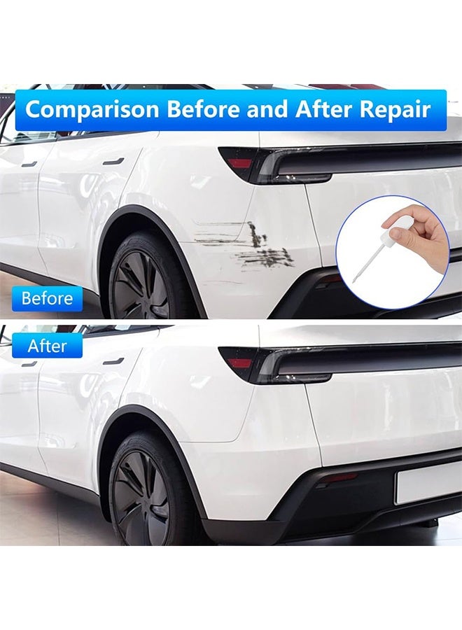 2 PCS Car Scratch Remover Car Paint Scratch Repair Car Scratch Remover Pen Car Accessories Car Pro Mending Car Remover Scratch Repair Paint Pen  Automotive Touch Up Paint (White) - Image 4
