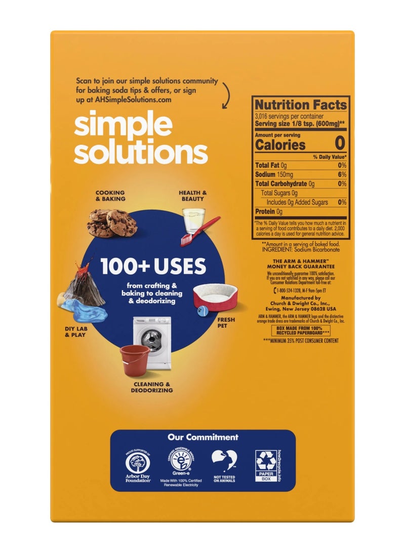 آرم آند هامر صودا الخبز النقي بيكربونات الصوديوم متعدد الإستخدامات - 1.81 كجم - Image 2