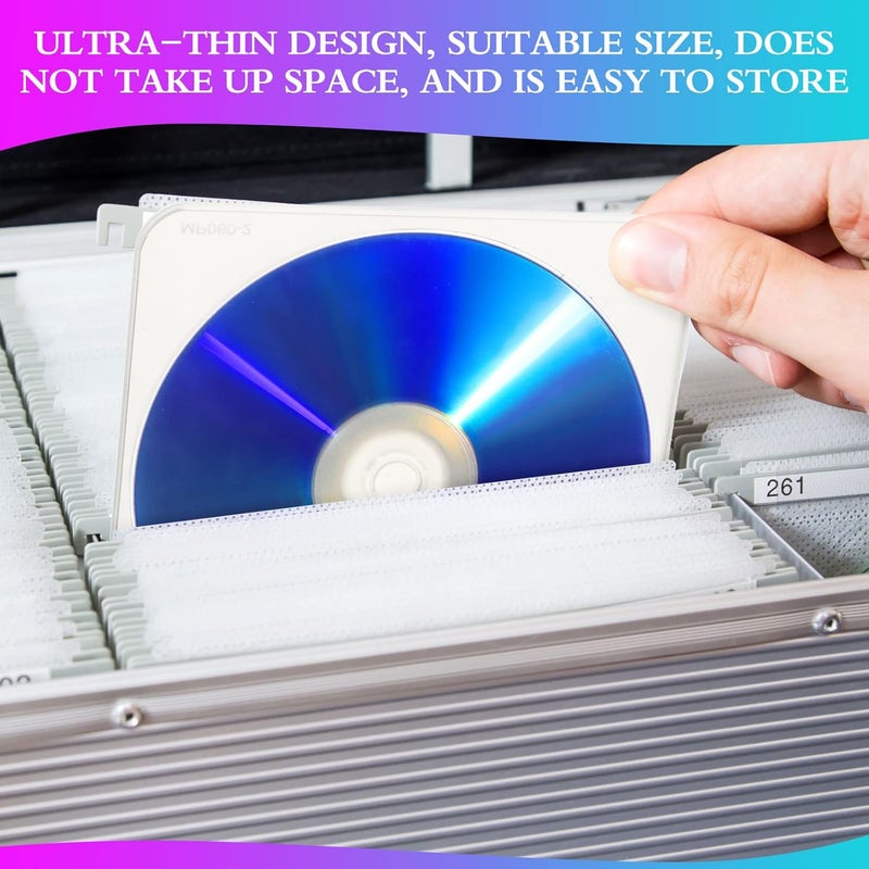 Macarrie 50 Pcs Slim Clear Transparent CDDVD Case  PP Poly Plastic Jewel Cases for Discs - Image 4