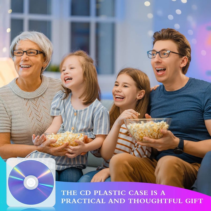 Macarrie 50 Pcs Slim Clear Transparent CDDVD Case  PP Poly Plastic Jewel Cases for Discs - Image 5