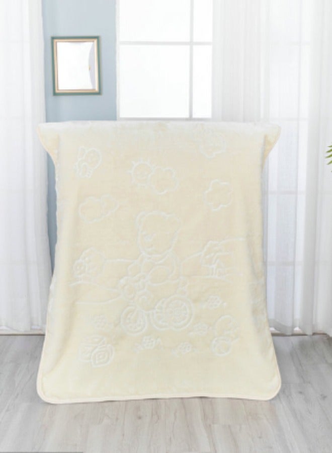FMJ Baby Sac Embossed Beige 80x90 Cm - Image 4