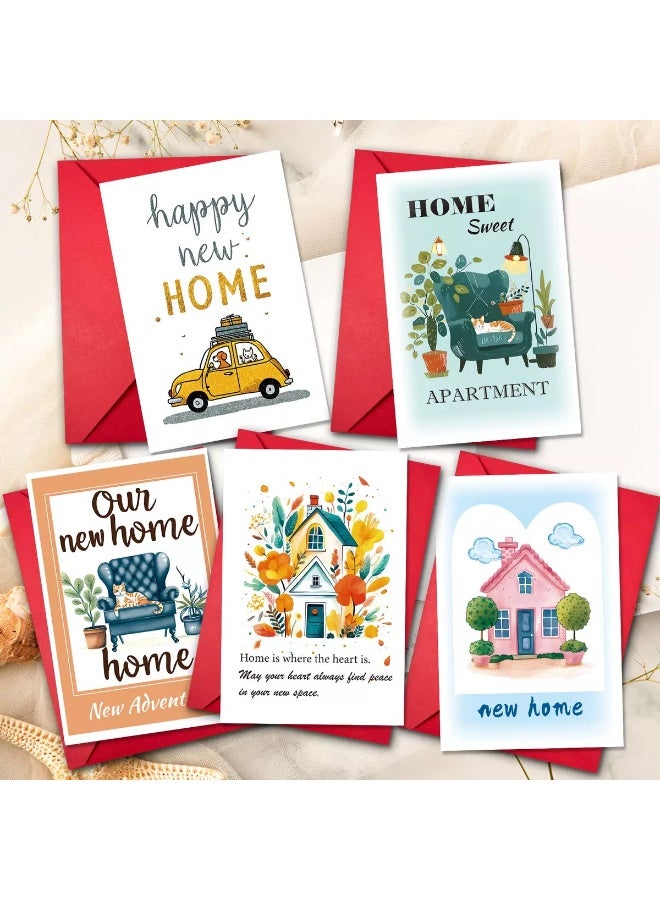 5pcs New Home Greeting Cards Set with Envelopes – Housewarming Congratulations Cards - Image 5