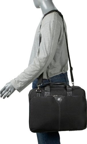 Mobile Edge Premium 16 inch Nylon Laptop Briefcase Bag for Men and Women, Business, Work, Travel, Compatible with MacBook 17 inch, Black, MEBCNP1 - Image 5