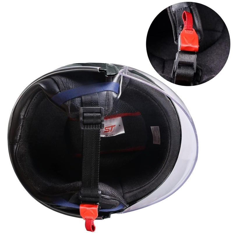 STISS Stylish Full Face Scooty and Motorbike Helmet || Scratch Resistance - Image 5