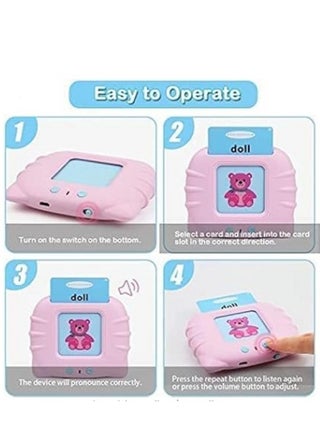 Smart educational toy for children aged 2 to 3 years, contains 112 cards and 224 words, in addition to the possibility of recharging via USB - pzsku/Z1C9A4973BB18254C2B0DZ/45/_/1697279911/886f68be-c14e-4af8-96ed-824843bfe820