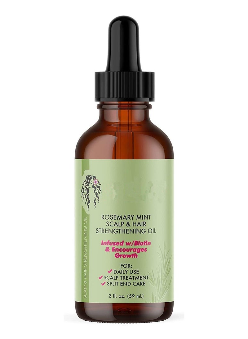 DubaiGallery Oil for Hair Growth 2 oz, Rosemary Oil for Hair, Skin and Nails, Refreshing Rosemary Oil for Eyelash Growth and - Image 1