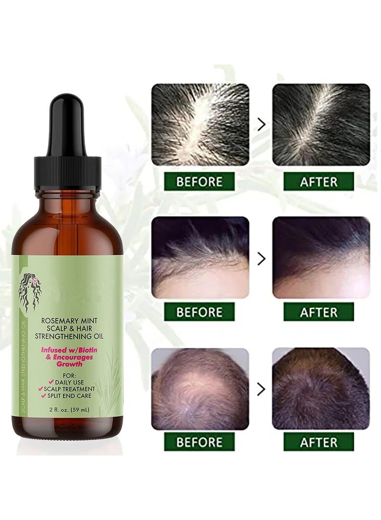 DubaiGallery Oil for Hair Growth 2 oz, Rosemary Oil for Hair, Skin and Nails, Refreshing Rosemary Oil for Eyelash Growth and - Image 4