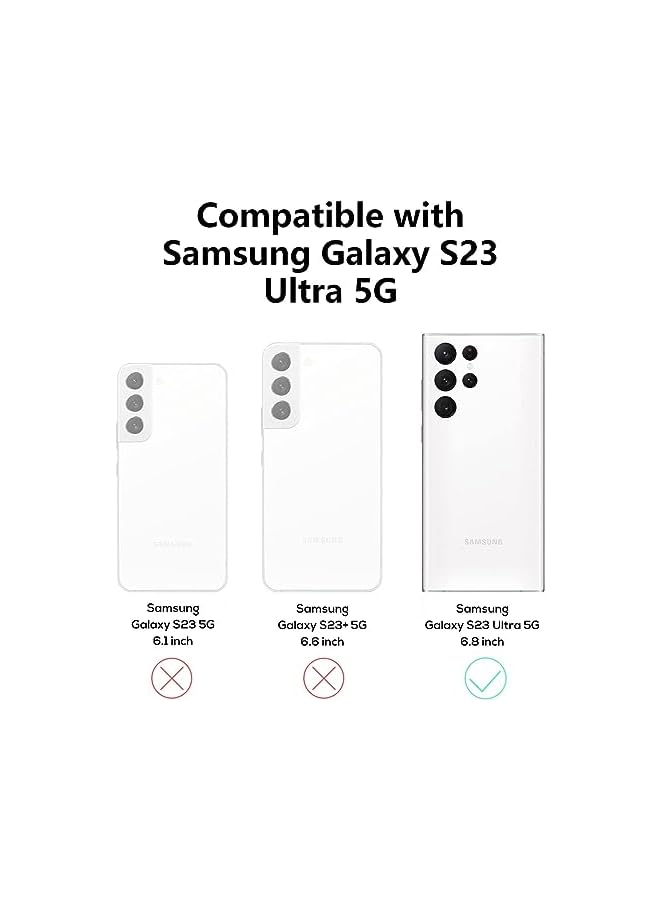 Excefore Mobile Phone Case Compatible With Magsafe Galaxy S23 Ultra Premium Plating Heart Design Case Shockproof Tpu Bumper Wireless Charging Compatible Slim And Stylish Cover - Image 2