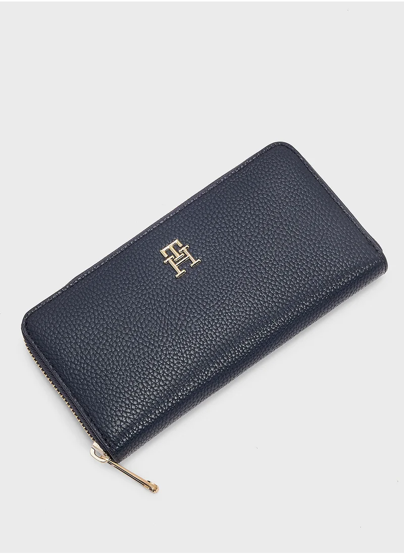 تومي هيلفيغر Emblem Large Zip Around Wallet