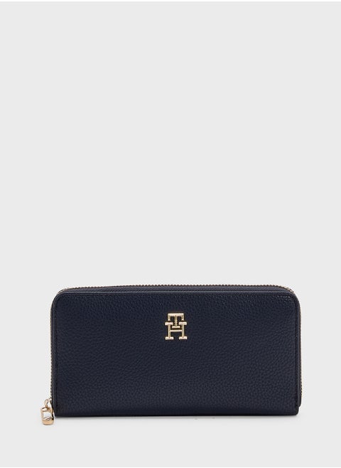 Emblem Large Zip Around Wallet