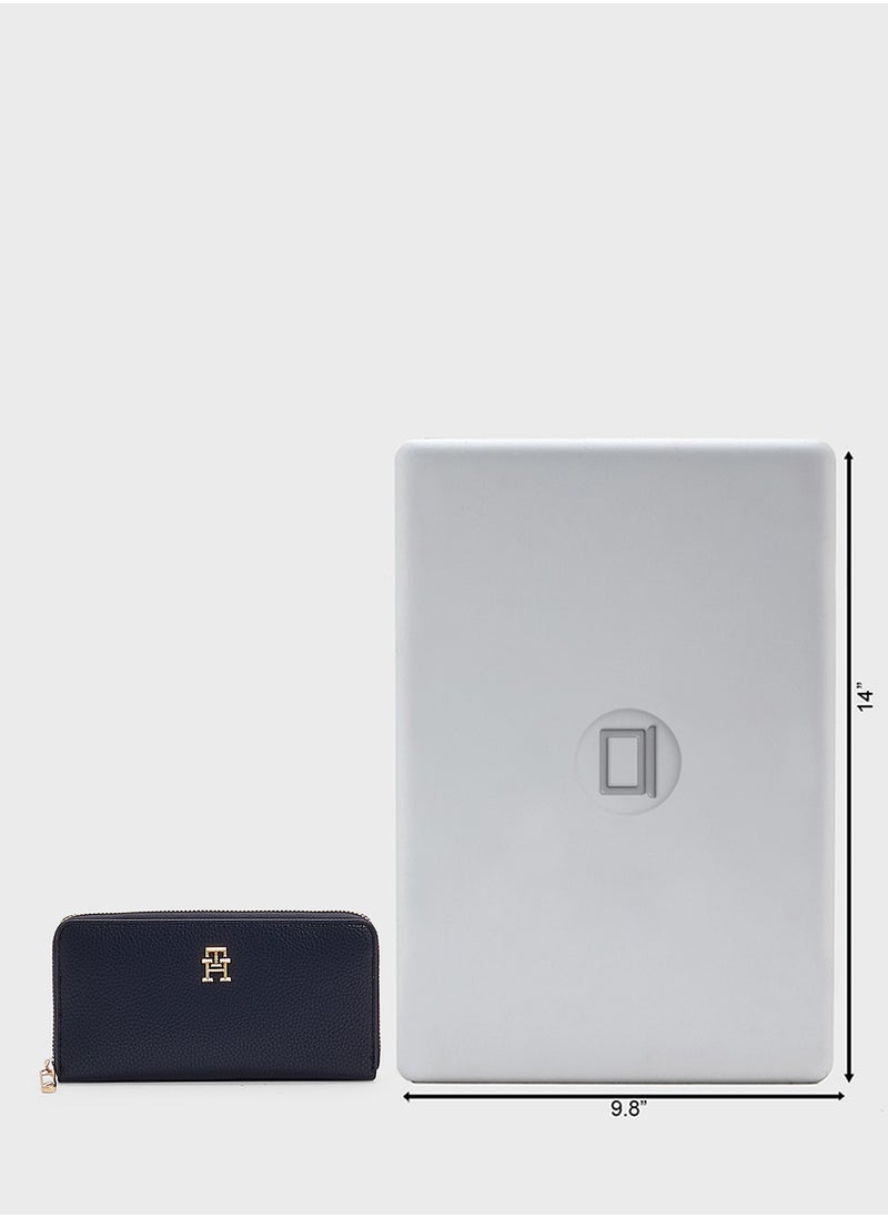 Emblem Large Zip Around Wallet