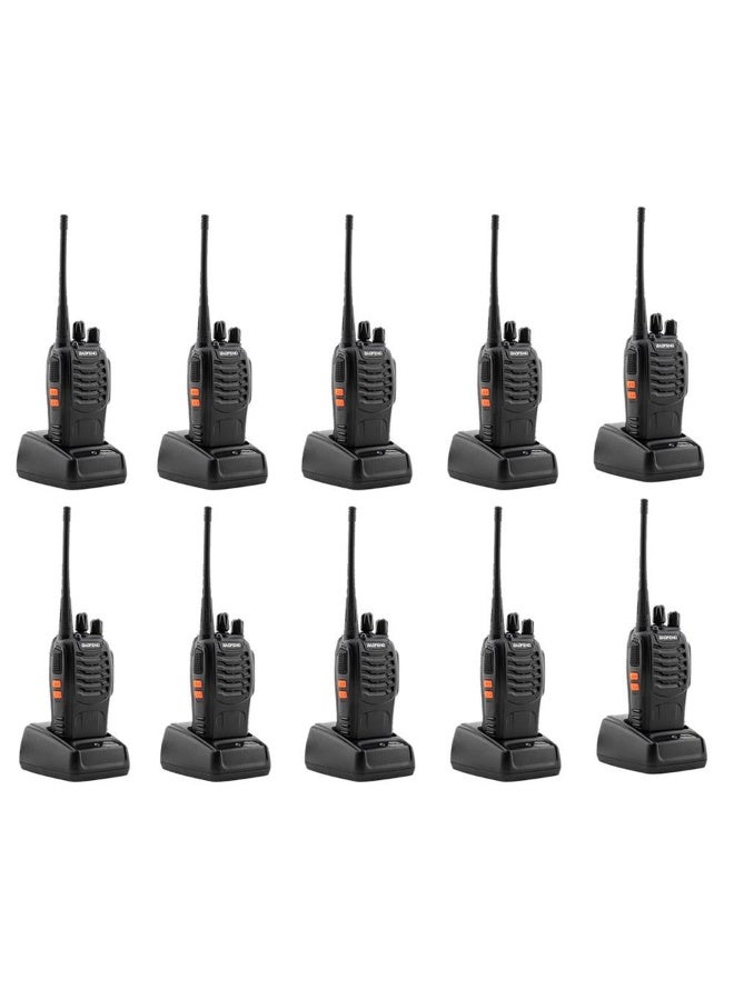 Baofeng 5W (10 Pcs) Walkie Talkies 2026 New Version BF-888S Handheld Two Way Radios Battery and Charger 2-4 KM
