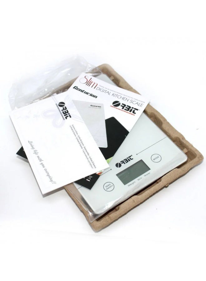 أوربت ميزان مطبخ رقمي مسطح - دقة احترافية وتصميم نحيف - يتحمل حتى 5KG لوصفات مثالية في كل مرة - Image 4