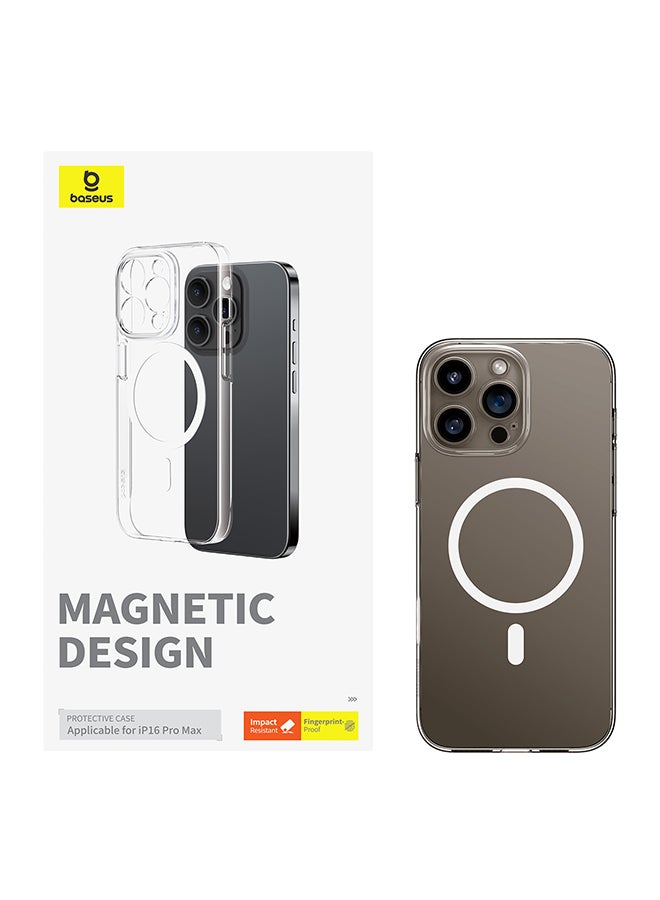 Baseus Crystal Series Magnetic Phone Case for iPhone 16 Pro Max Clear - Image 2