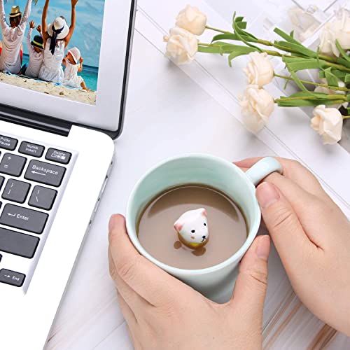 Jeuhoue Panda Ceramic Cup Hidden 3D Animal Inside Mug,8 oz, Lovely Mug for Christmas, Birthday, Valentine's Day Gifts, Surprise Gifts for Friends and Families (Panda 8oz) - Image 4