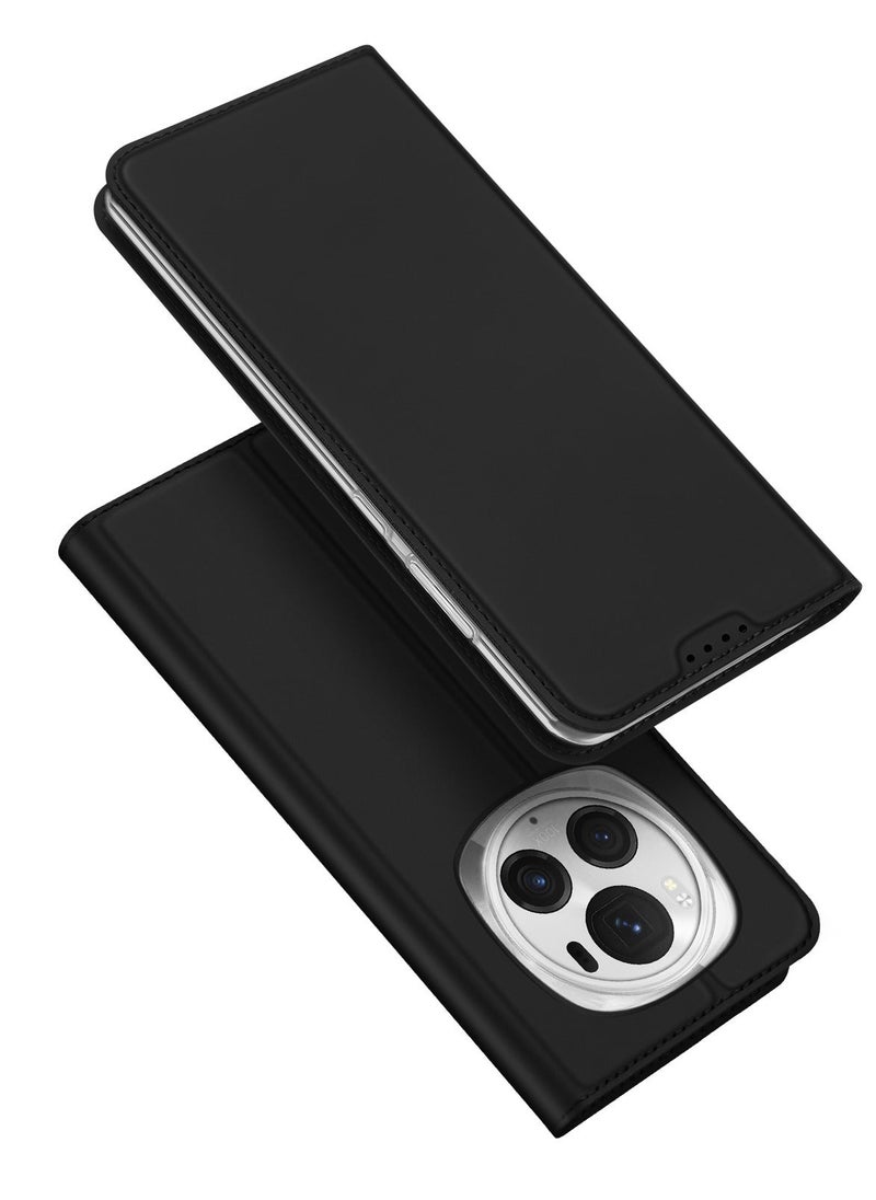 TEAM LUXURY Protective Case For Honor Magic6 Pro with Card Slot Black  - Image 1