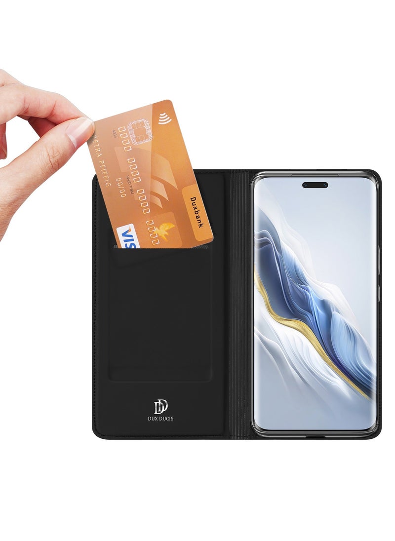 TEAM LUXURY Protective Case For Honor Magic6 Pro with Card Slot Black  - Image 2