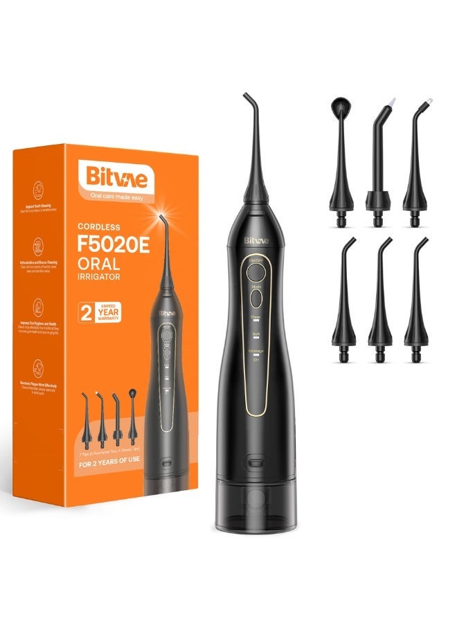 Bitvae P80 Ultra Sonic Toothbrush With 8 Heads , Pressure Sensor , Timer , Etc.. & Bitvae F5020E Dental Water Flosser for Teeth Cordless 300ml Oral Irrigator with Strong Water Pressure 3 Cleaning Modes 7 Multifunctional Jet Tips IPX7 Waterproof Available in 2 Colors Bundle - Image 3