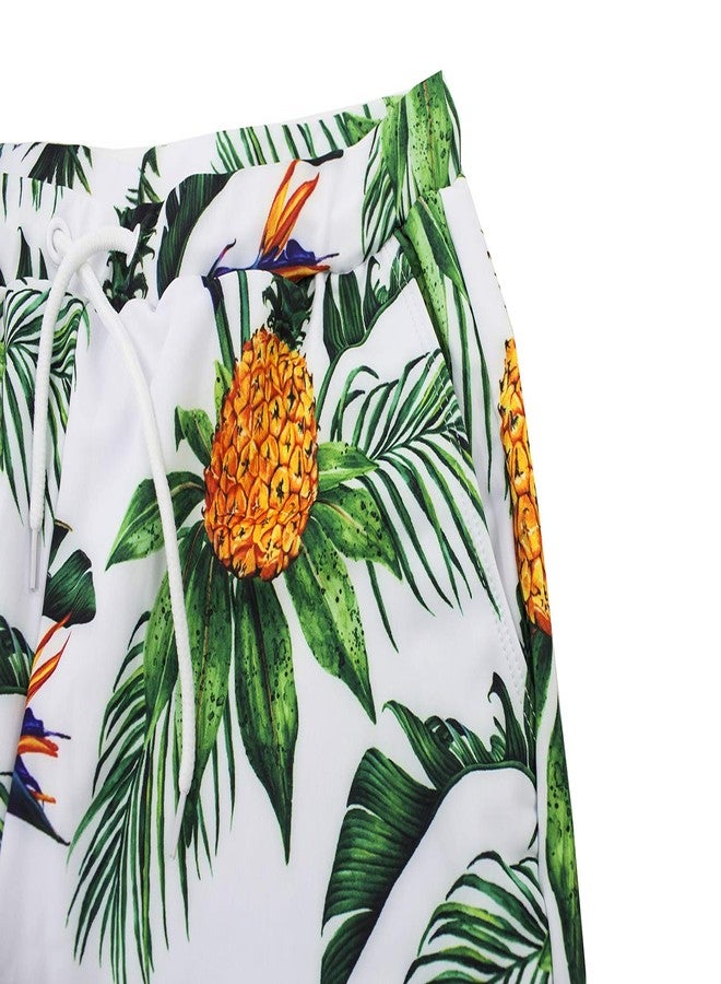 stylesilove Summer Family Matching Swimwear Pineapple Swim Trunks Beach Swim Pool Swim Shorts (3-4 Years, Pineapple) - Image 3