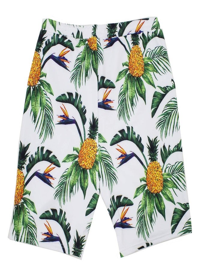 stylesilove Summer Family Matching Swimwear Pineapple Swim Trunks Beach Swim Pool Swim Shorts (3-4 Years, Pineapple) - Image 2