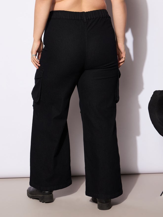 SASSAFRAS Sassafras Plus Size Straight Fit Jeans with Side Pockets Details  - Image 5