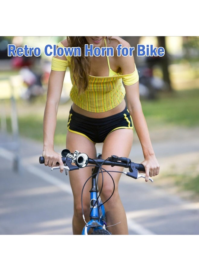 Timoo Bike Horn for Adults Classic Bugle Horn Metal Squeeze Clown Horn for Golf Cart, Fits All Bicycle Handle Bar, Loud Sounds - Image 5