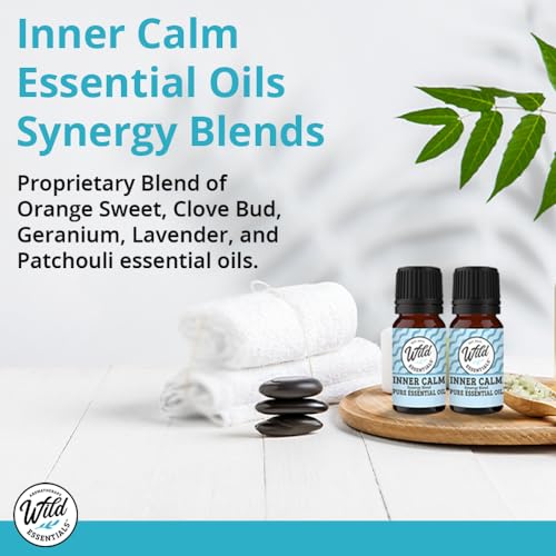 mEssentials Wild Essentials Exquisite Signature Essential Oil Blend Inner Calm, Two 10 ML Bottles - Pure Essential Oils Synergy Blend, New Label, Same Formula - Image 2