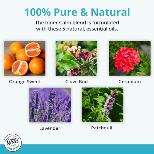 mEssentials Wild Essentials Exquisite Signature Essential Oil Blend Inner Calm, Two 10 ML Bottles - Pure Essential Oils Synergy Blend, New Label, Same Formula - Image 3