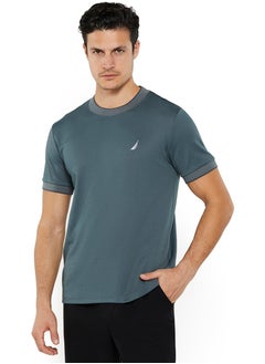 NAUTICA Essential Regular Fit Cotton Blend Logo Crew Neck T-shirt  - Image 1