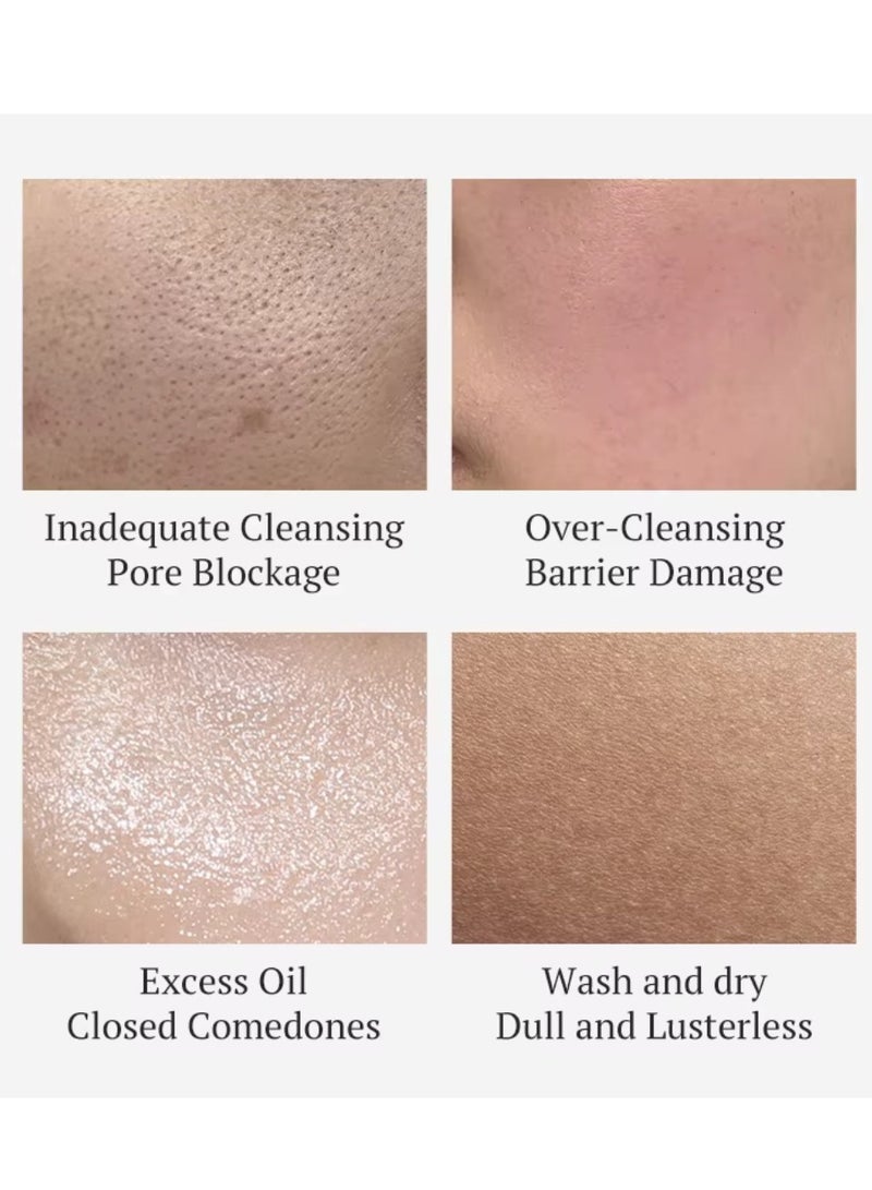 Kormesic 200ml Cucumber Facial Scrub Gel Deep Cleansing Exfoliating Blemish Clearing Hydrating Nourishing Moisturizing Exfoliate Face Scrub Gel Gentle Smoothing Face Wash - Image 4