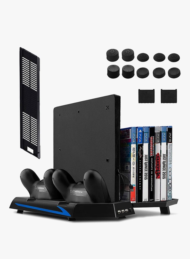 Loquat Vertical Cooling Fan Stand With Dual Wired Charging  Station For PlayStation 4 (PS4)  - Image 3