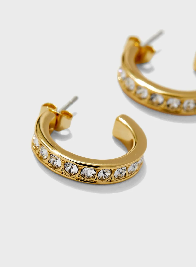 Ted Baker Seanna Small Crystal Hoop Earrings