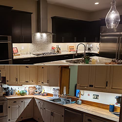 Litever Kitchen Under Cabinet LED Lighting Kit Plug-in, Super Bright, 6 PCS 12 Inches Light Bars, Daylight White, 31W 2000 Lumen, Perfect for Kitchen Cabinet Counter Shelf-(6 Bars Kit-5000K) - Image 2