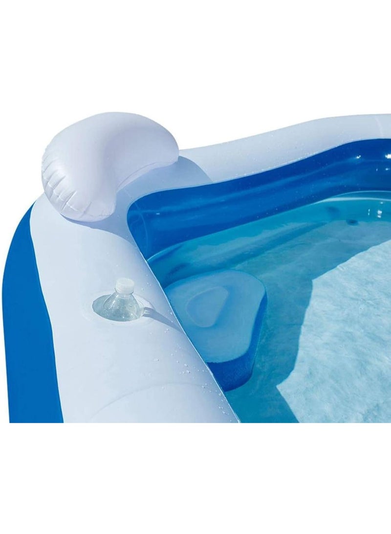 بست واي مسبح عائلي ممتع أزرق 213×206×69 سم - Image 3
