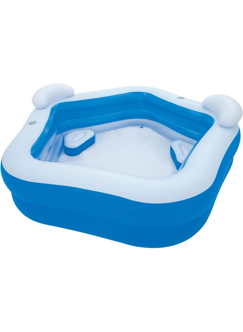 بست واي مسبح عائلي ممتع أزرق 213×206×69 سم - Image 1