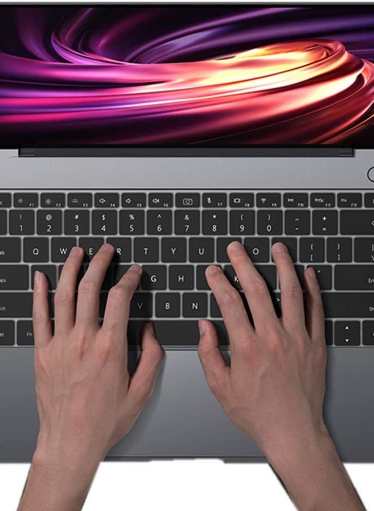 Silicone Keyboard Cover Protective Skin Compatible with Huawei Matebook X Pro 13.9/Huawei Matebook D14/D15/Honor Magicbook 14/15/16.1, Black - Image 3